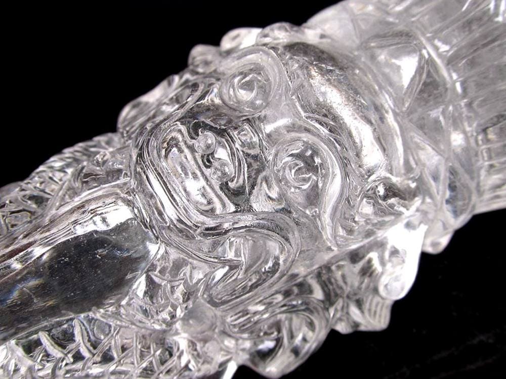 水晶 プルパ 金剛杭 彫刻 置物