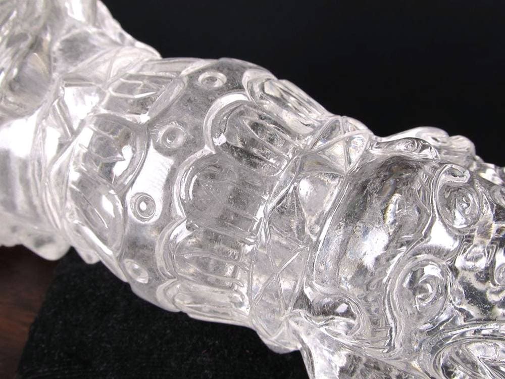 水晶 プルパ 金剛杭 彫刻 置物