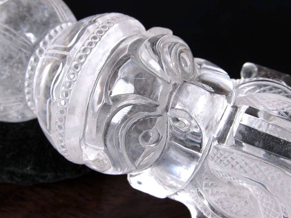 水晶 プルパ 金剛杭 彫刻 置物