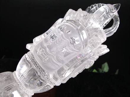 水晶 プルパ 金剛杭 彫刻 置物