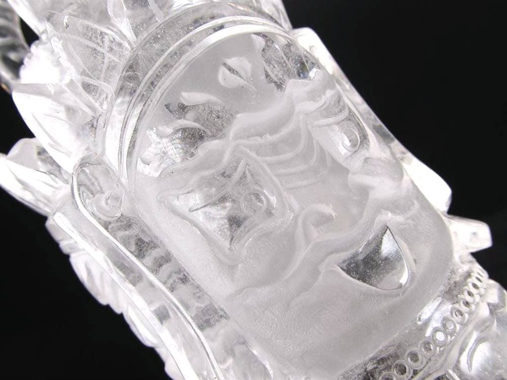 水晶 プルパ 金剛杭 彫刻 置物