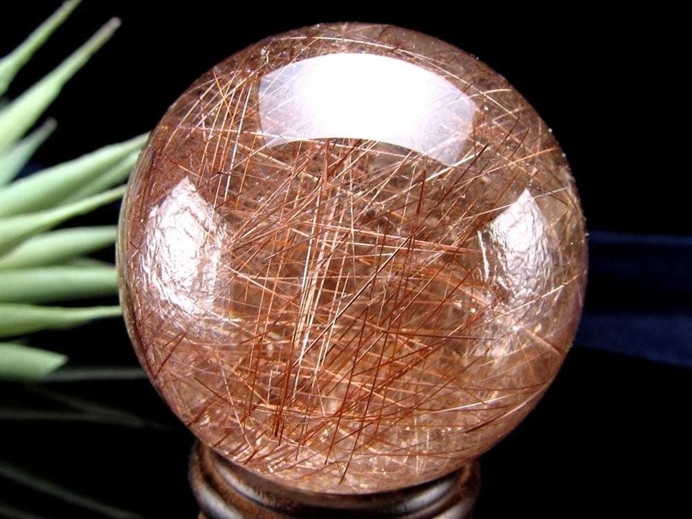 シルバールチルクォーツ 丸玉 スフィア レッドルチル シルバールチル