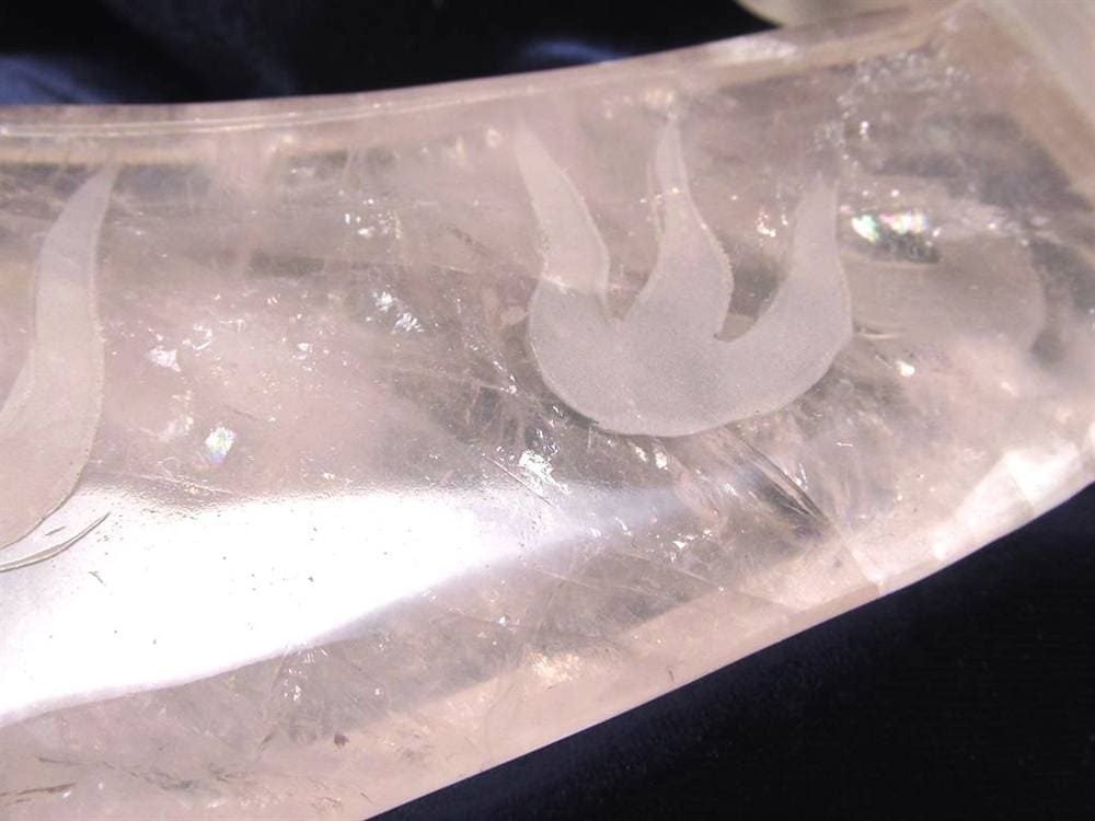 紅石英 ローズクォーツ 置物 刀 剣