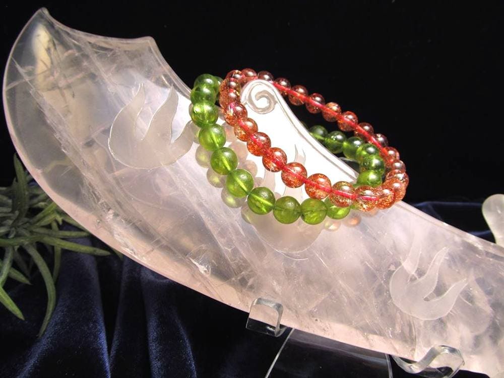 紅石英 ローズクォーツ 置物 刀 剣