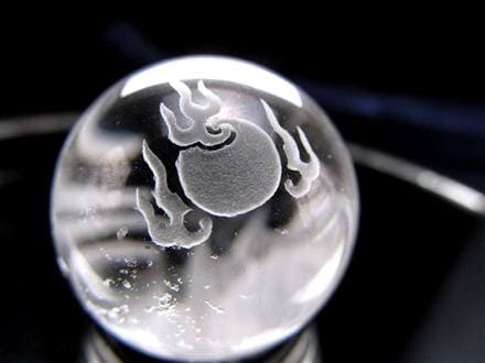 五本爪 龍彫り 水晶 丸玉 開運大吉