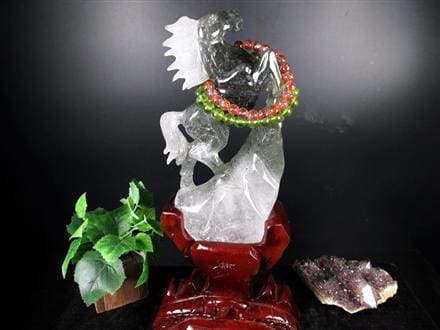 馬 天然水晶 万能の石 浄化 置物