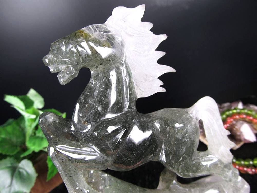 馬 天然水晶 万能の石 浄化 置物