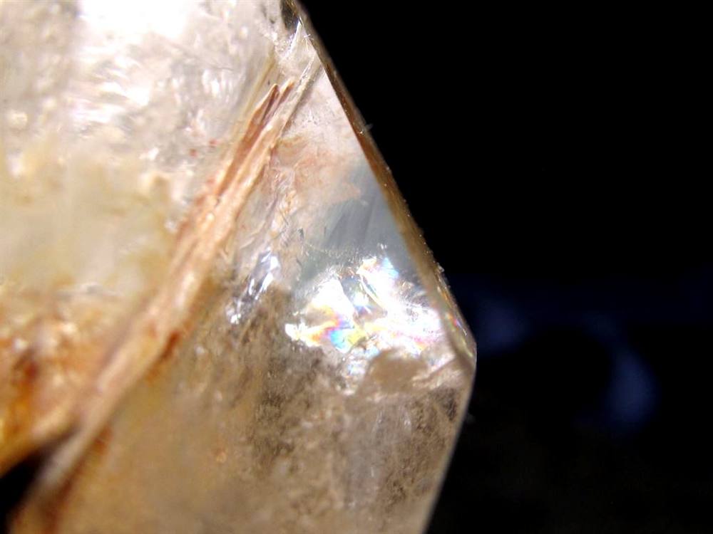 水入り水晶 エレスチャル 原石 置物 エンハイドクォーツ