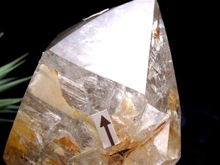 水入り水晶 エレスチャル 原石 置物 エンハイドクォーツ