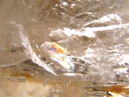 水入り水晶 エレスチャル 原石 置物 エンハイドクォーツ