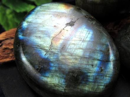 ラブラドライト タンブル 握り石 ポリッシュ 磨き石