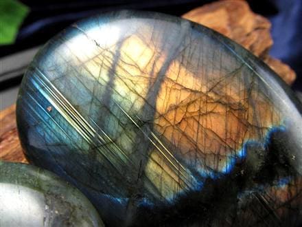 ラブラドライト タンブル 握り石 ポリッシュ 磨き石