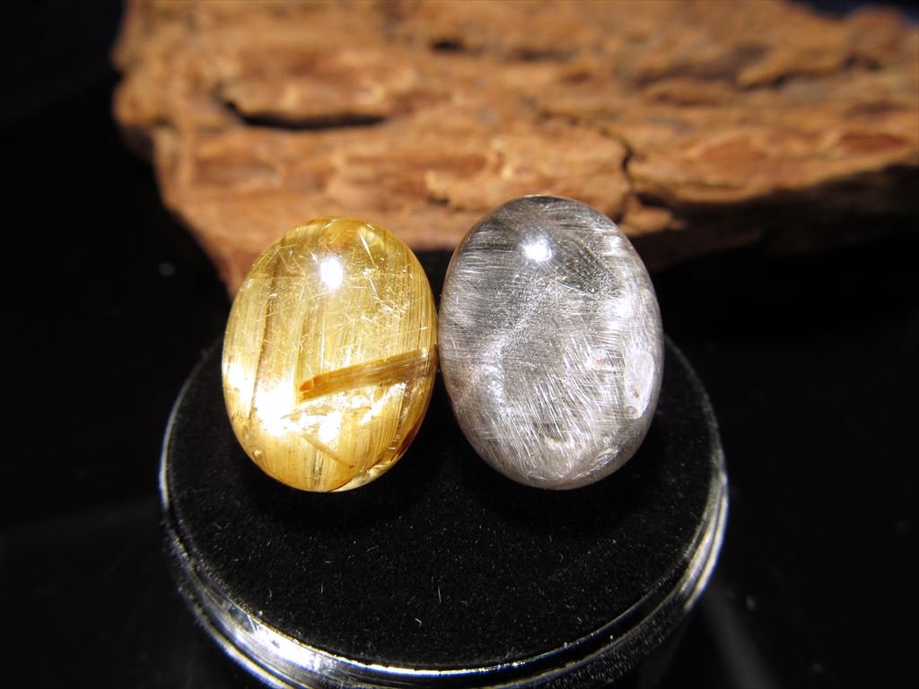 ◇特別！◇金＆白金ルチルセット◇極上針入り水晶☆金運・勝負運