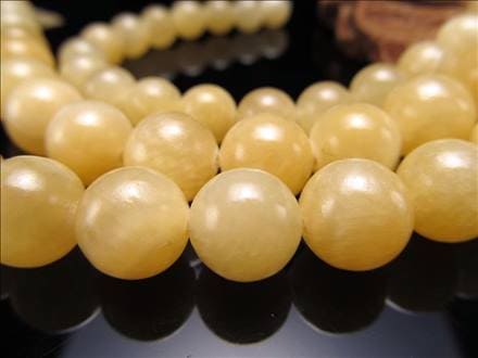 アラゴナイト 一連 ビーズ連 霰石 天然石