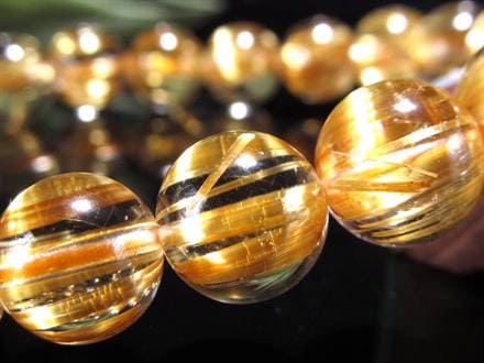 ゴールドルチル ブレスレット タイチン 金針水晶 天然石