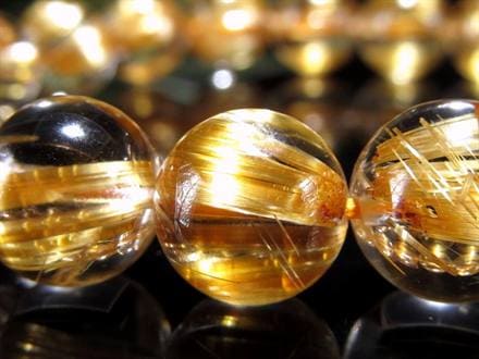 ゴールドルチル ブレスレット タイチン 金針水晶 天然石