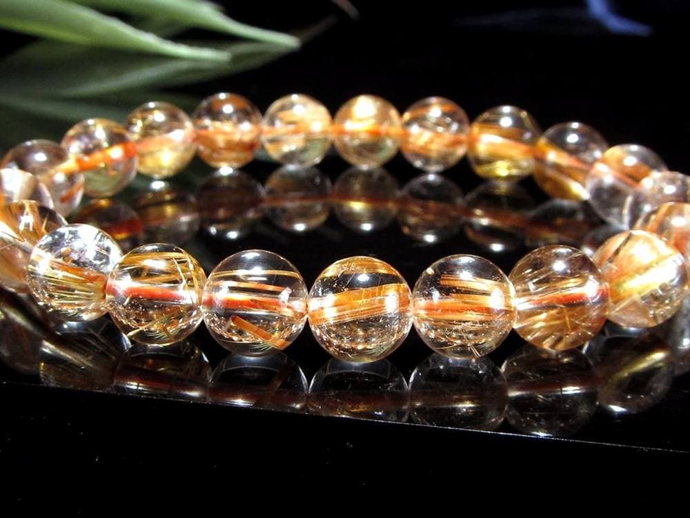 ゴールドルチル ブレスレット タイチン 金針水晶 天然石