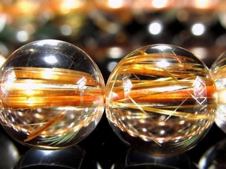 ゴールドルチル ブレスレット タイチン 金針水晶 天然石