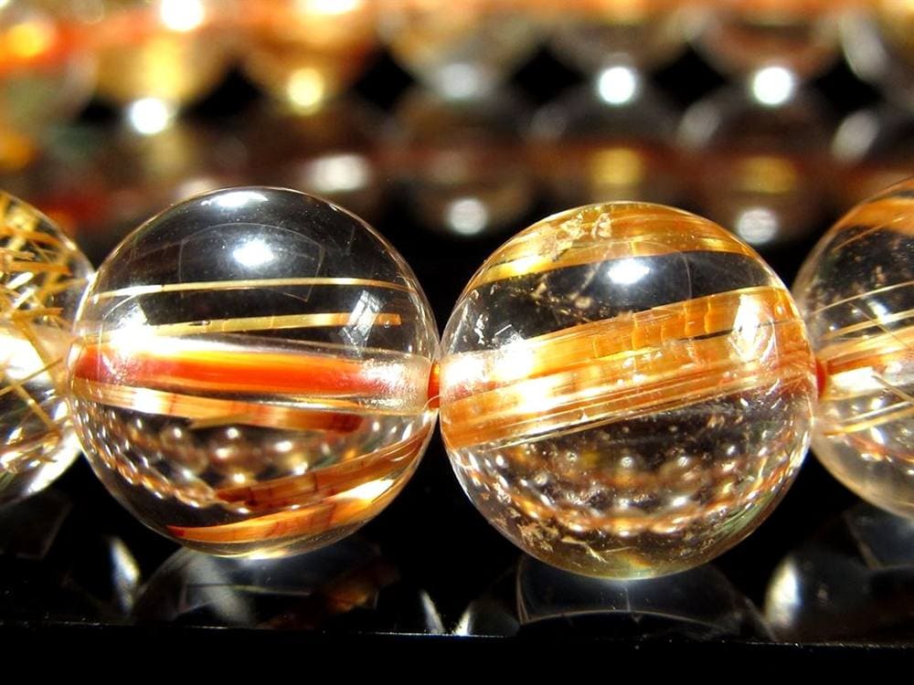 ゴールドルチル ブレスレット タイチン 金針水晶 天然石