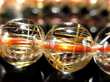ゴールドルチル ブレスレット タイチン 金針水晶 天然石