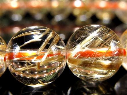ゴールドルチル ブレスレット タイチン 金針水晶 天然石