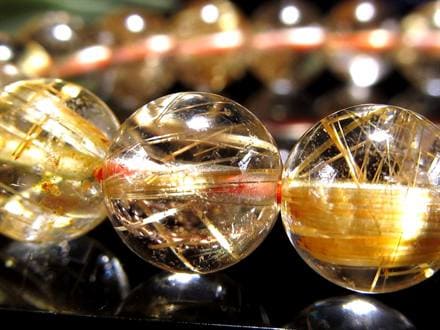 ゴールドルチル ブレスレット タイチン 金針水晶 天然石