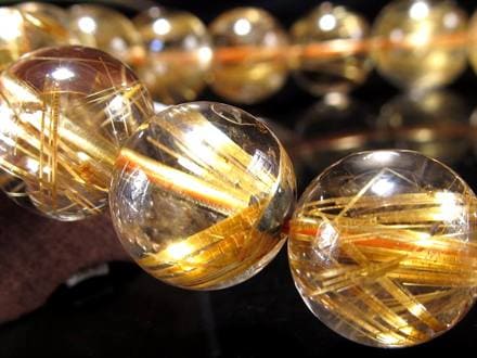 ゴールドルチル ブレスレット タイチン 金針水晶 天然石