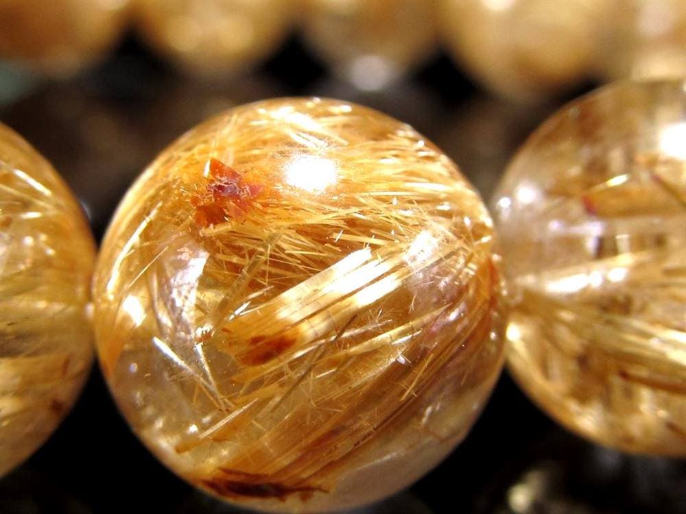 ゴールドルチル ブレスレット タイチン 金針水晶 天然石