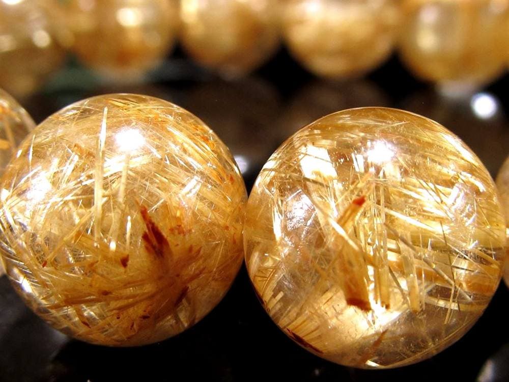 ゴールドルチル ブレスレット タイチン 金針水晶 天然石