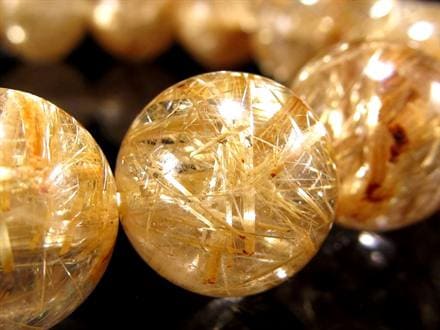 ゴールドルチル ブレスレット タイチン 金針水晶 天然石