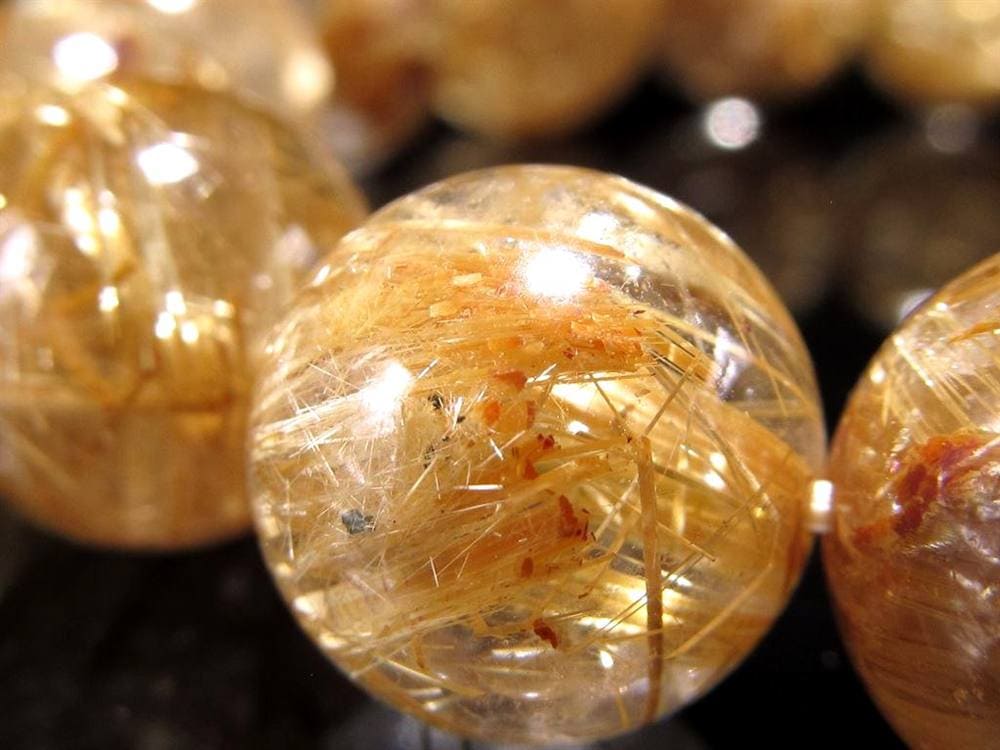 ゴールドルチル ブレスレット タイチン 金針水晶 天然石