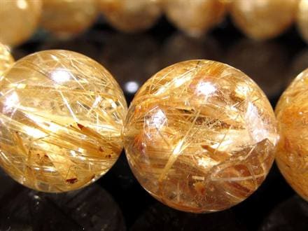 ゴールドルチル ブレスレット タイチン 金針水晶 天然石