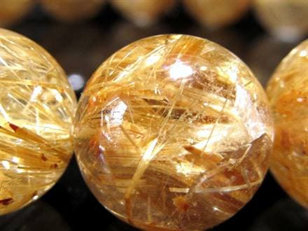 ゴールドルチル ブレスレット タイチン 金針水晶 天然石