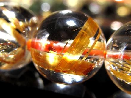 ゴールドルチル ブレスレット タイチン 金針水晶 天然石