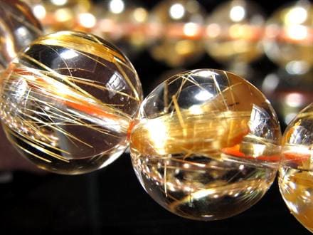 ゴールドルチル ブレスレット タイチン 金針水晶 天然石