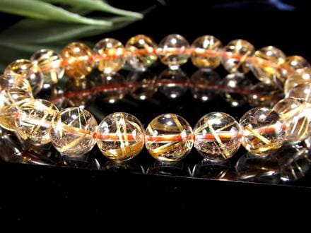 ゴールドルチル ブレスレット タイチン 金針水晶 天然石