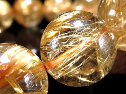 ゴールドルチル ブレスレット タイチン 金針水晶 天然石