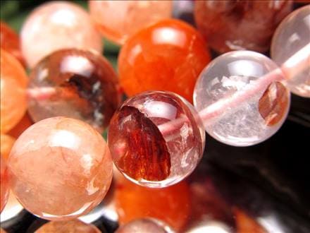 赤水晶 レッドクリスタル レッドガーデン レッドファントム ビーズ連 連材