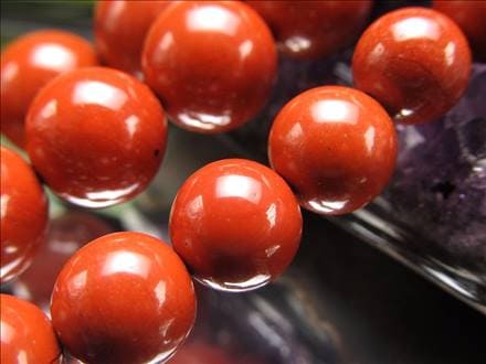 レッドジャスパー 赤碧玉 ジャスパー ビーズ連 連材