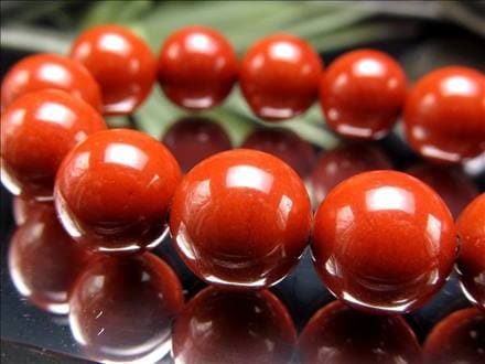 レッドジャスパー 赤碧玉 ジャスパー ビーズ連 連材