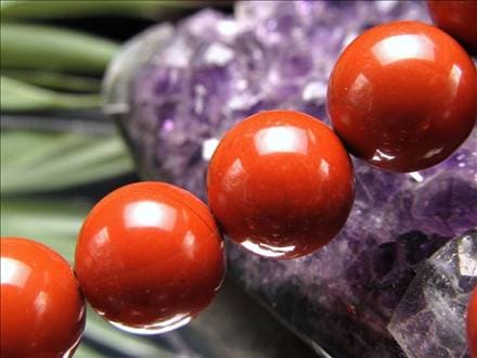 レッドジャスパー 赤碧玉 ジャスパー ビーズ連 連材