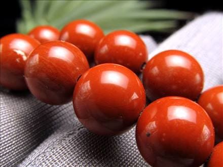 レッドジャスパー 赤碧玉 ジャスパー ビーズ連 連材