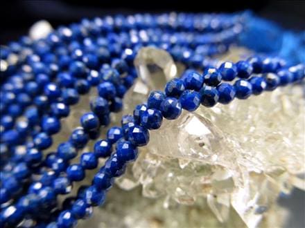 ラピスラズリ 連材 瑠璃 1連 パーツ