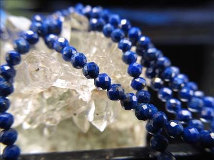 ラピスラズリ 連材 瑠璃 1連 パーツ