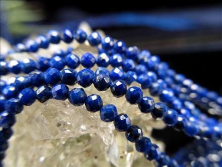 ラピスラズリ 連材 瑠璃 1連 パーツ