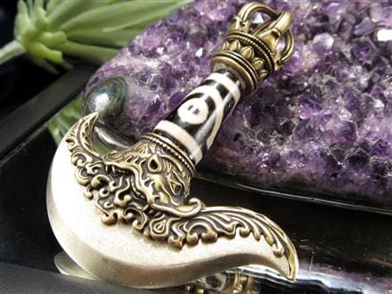 天珠 カルタリ 曲刀 宝斧 ご利益 龍紋