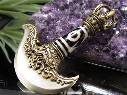 天珠 カルタリ 曲刀 宝斧 ご利益 龍紋