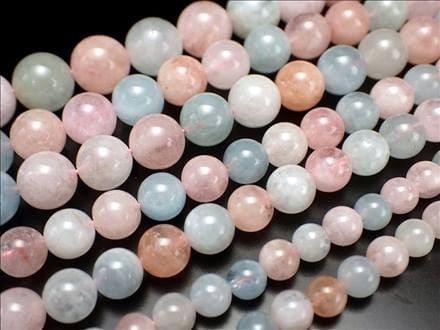 MIXベリル ミックスベリル アクアマリン モルガナイト 連材