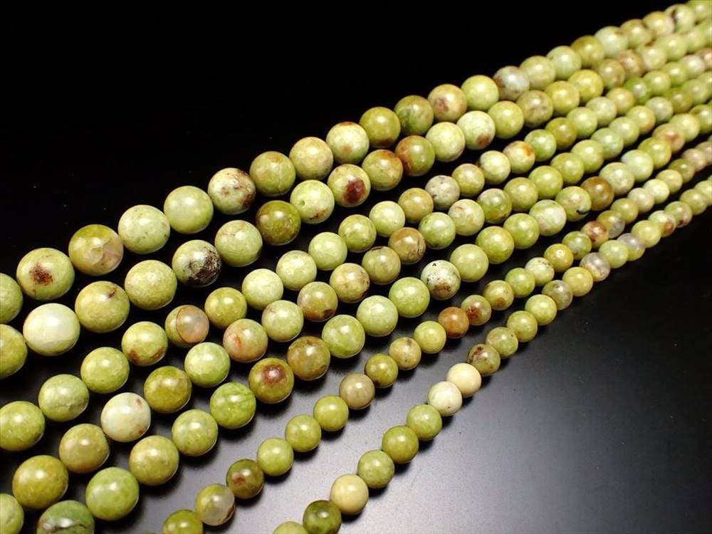 グリーンオパール 緑蛋白石 連 オーストラリア産 連材