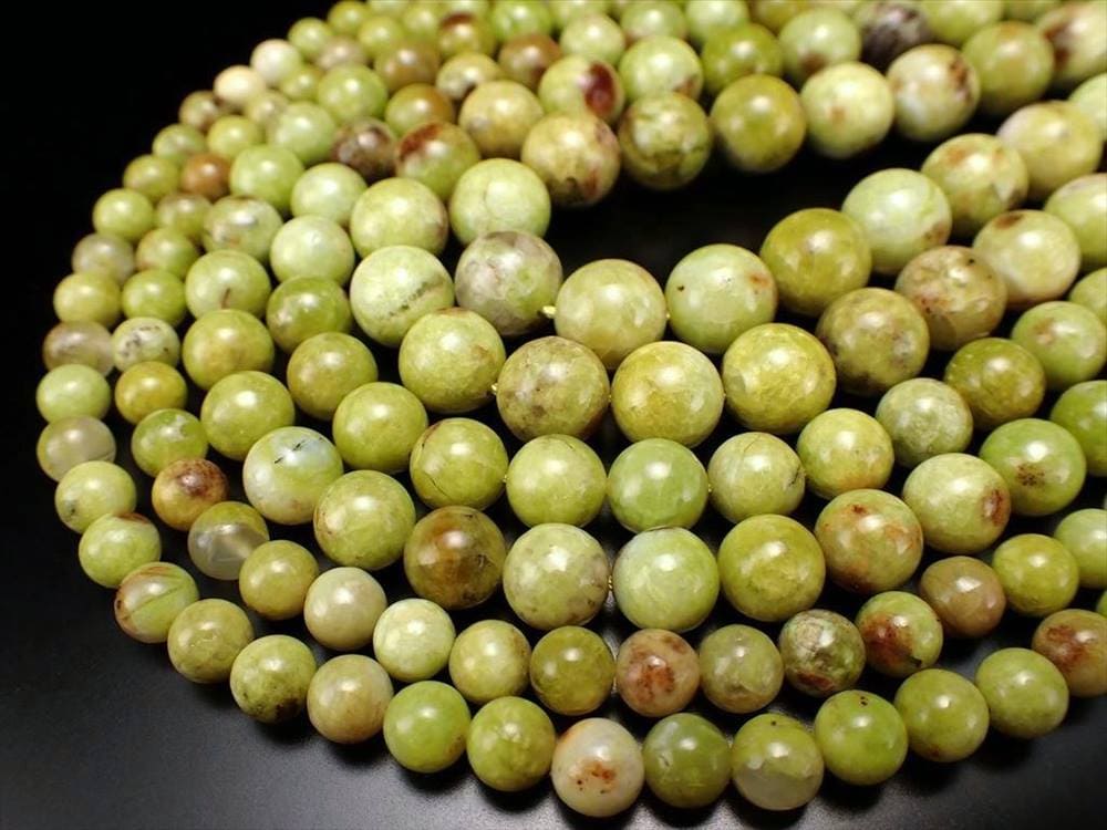 グリーンオパール 緑蛋白石 連 オーストラリア産 連材